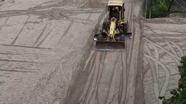 道路建设视频素材