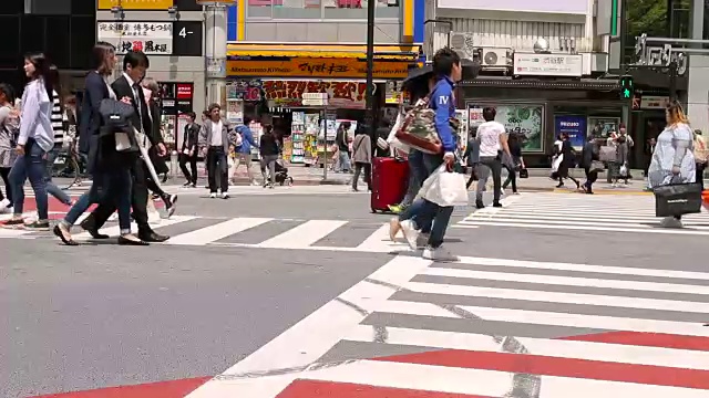 涩谷东京街景视频素材