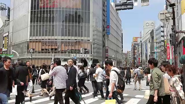 涩谷东京街景视频素材