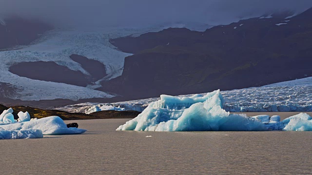 美丽的Jokulsarlon泻湖视频素材