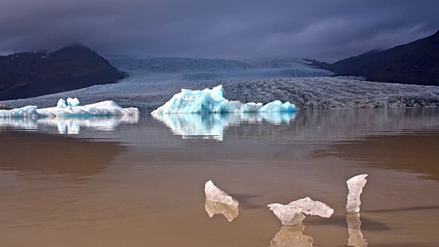 美丽的Jokulsarlon泻湖视频素材