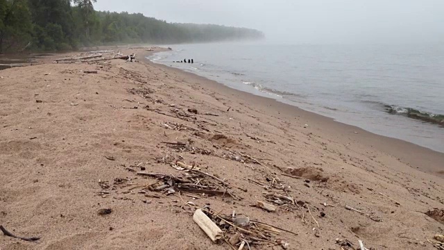 苏必利尔湖海滩视频下载