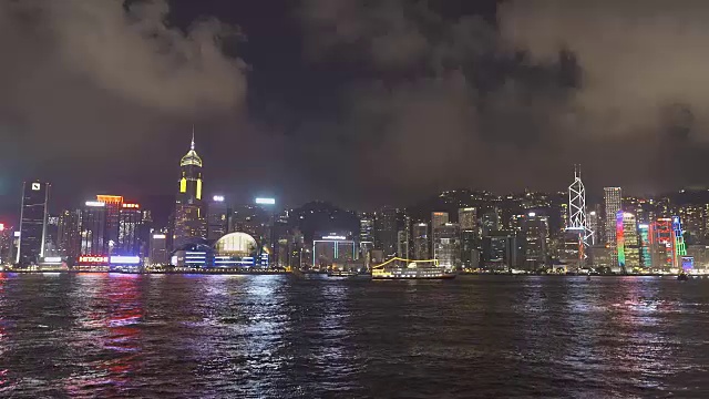 香港夜景的时间流逝视频素材