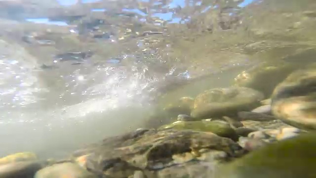 水下河床,视频素材