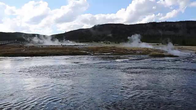 黄石河硫磺蒸汽锅视频素材