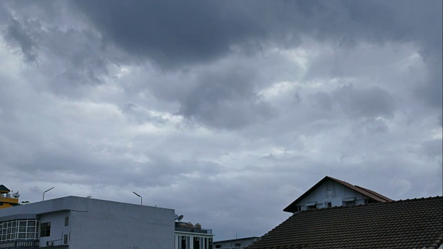 雨云,间隔拍摄视频素材