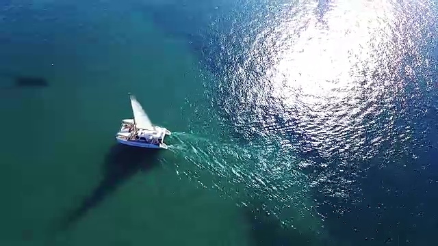 韩国济州岛的空中帆船视频下载