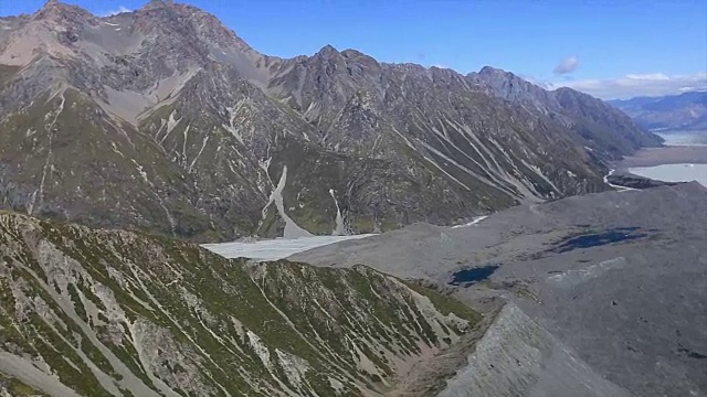 美丽的风景俯瞰库克山，新西兰视频素材