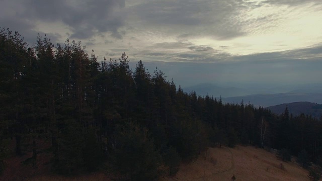 空中美丽的山景视频素材