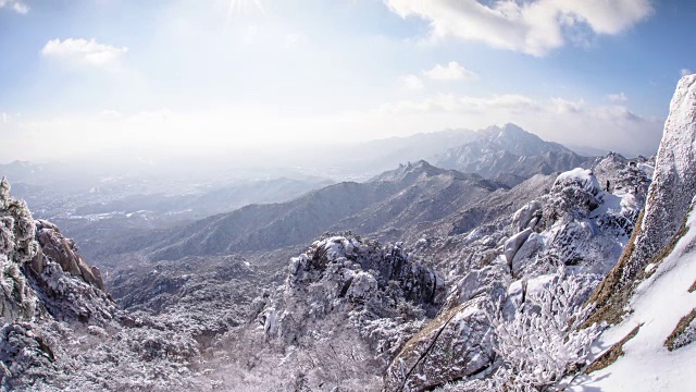 雪太Dobongsan视频素材