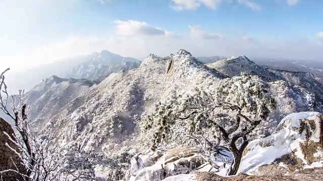 雪太Dobongsan视频素材