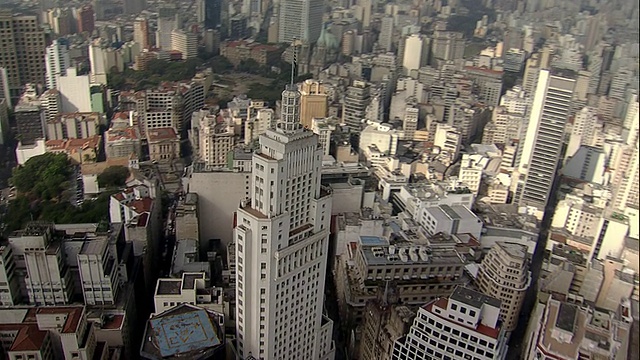 鸟瞰图SÃ£o Paulo - Skyline视频素材