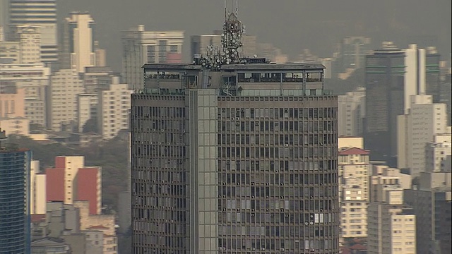 鸟瞰图SÃ£o Paulo - Skyline视频素材