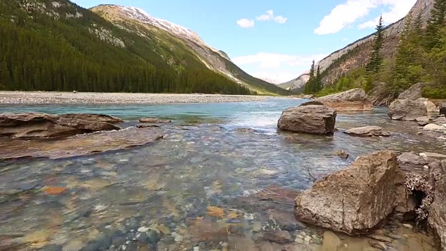 山景与弓河视频素材