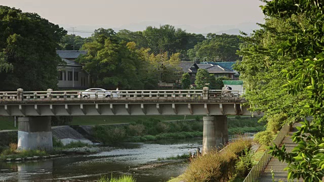 京都宁静的河岸视频素材