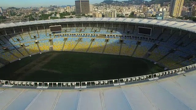 里约热内卢里约热内卢里约热内卢体育场的鸟瞰图视频素材