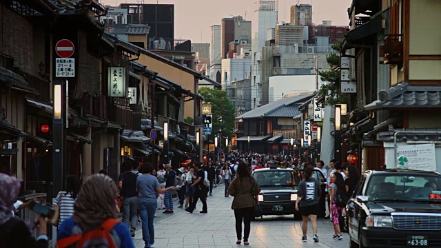 京都大街上的人群视频素材