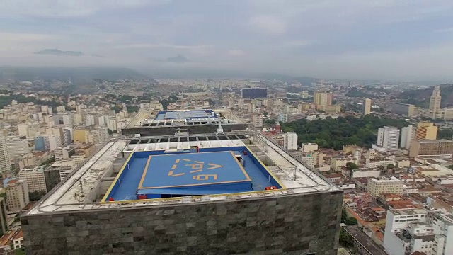 鸟瞰图的建筑市中心里约热内卢De Janeiro视频素材