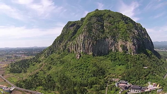 济州岛三帮山鸟瞰图视频素材