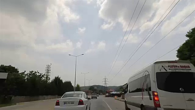 HD驱动器pov道路时间推移/hyperlapse白天视频素材