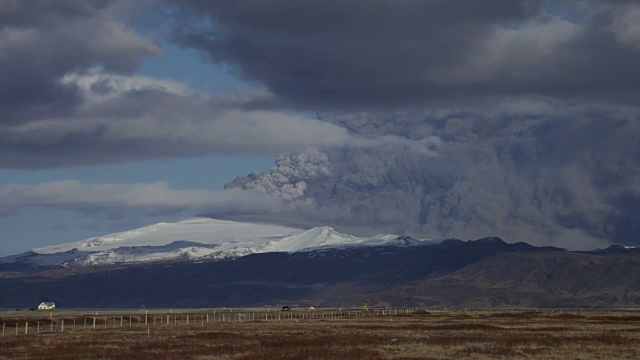 喷发Eyjafjallajökull -时间推移视频下载