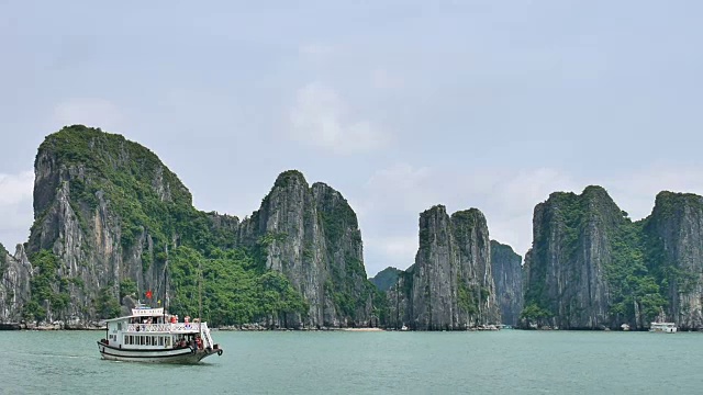 越南下龙湾。视频素材