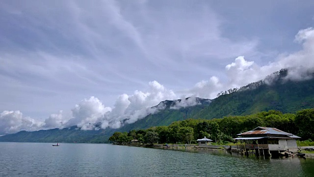 淡水湖，亚齐。视频素材