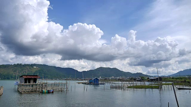 淡水湖，亚齐。视频素材