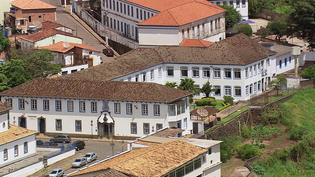 MS航拍Basilica do Bom Jesus de Matosinhos / Minas, Gerais巴西视频素材