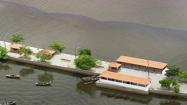 Jetty /里约热内卢de Janeiro，巴西WS鸟瞰图视频素材