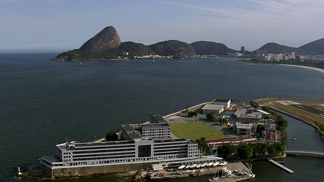 Escola Naval /里约热内卢de Janeiro，巴西，WS鸟瞰图视频素材