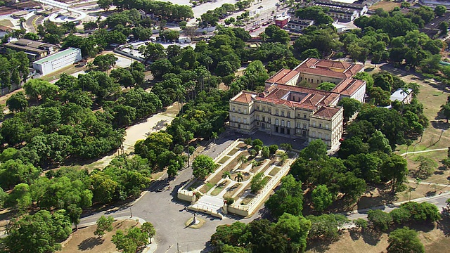 国家博物馆- UFRJ /里约热内卢de Janeiro，巴西视频素材