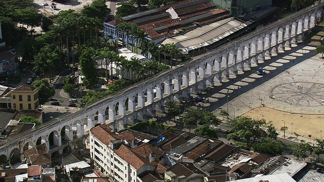 Arcos da Lapa /里约热内卢，巴西里约热内卢视频素材