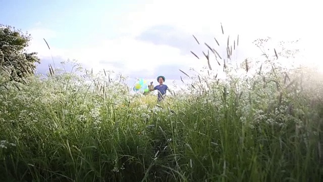 气球男孩视频素材