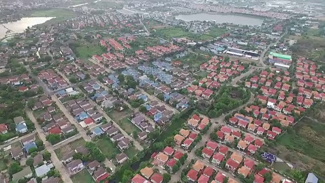 私人住宅的鸟瞰图视频素材