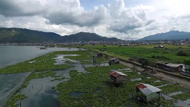 淡水湖，亚齐。视频素材