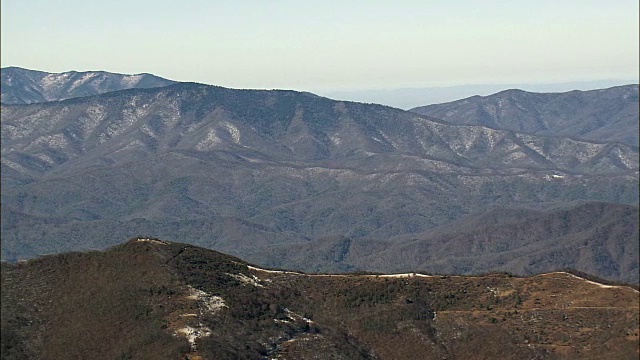 大烟山-鸟瞰图-北卡罗莱纳州，海伍德县，美国视频素材