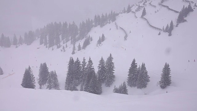 高架雪景。上升。视频素材