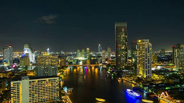 曼谷的雨夜视频素材