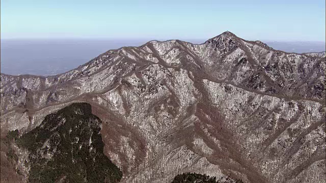 鸟瞰图积雪覆盖的恰克山国家公园视频素材