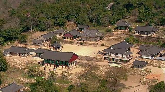 米璜沙寺鸟瞰图视频素材