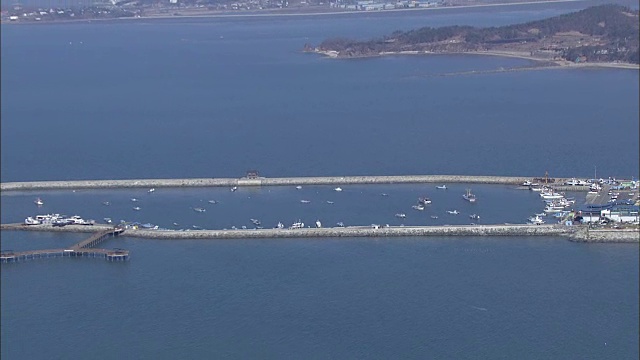 京平港区鸟瞰图视频素材