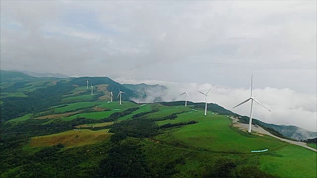 大沃利的风力涡轮机视频素材