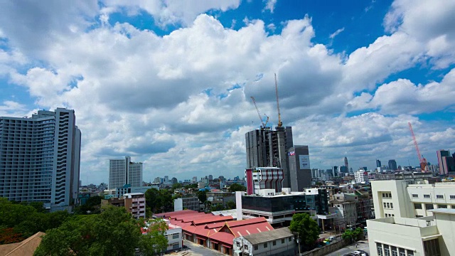 空中建筑工地视频素材