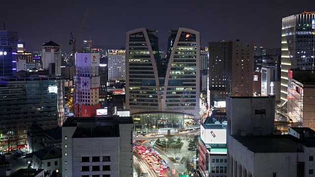 邮政大厦及市区夜景视频素材