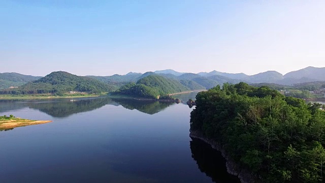 玉桢湖景观视频素材