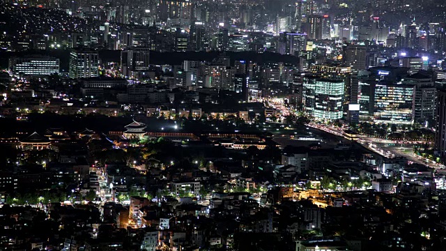 钟诺宫和景福宫的夜景视频素材