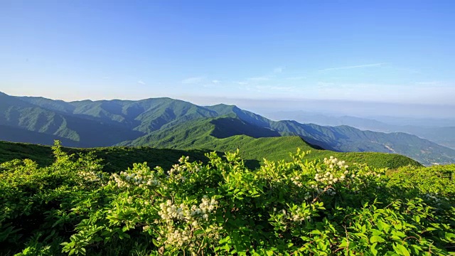 从奇里桑国家公园的野山丹峰俯瞰山脊视频素材