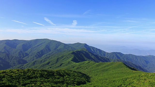 从奇里桑国家公园的野山丹峰俯瞰山脊视频素材