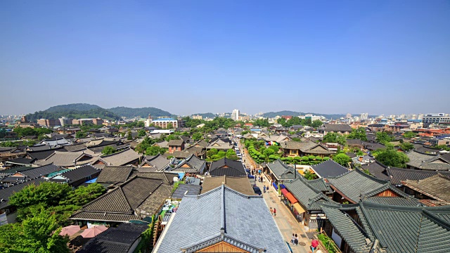 全州韩屋村的景色视频素材